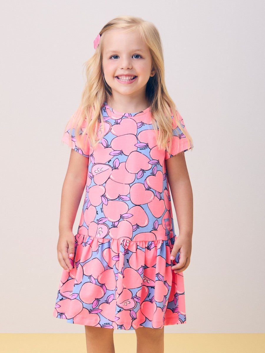 Dress with Apple Print