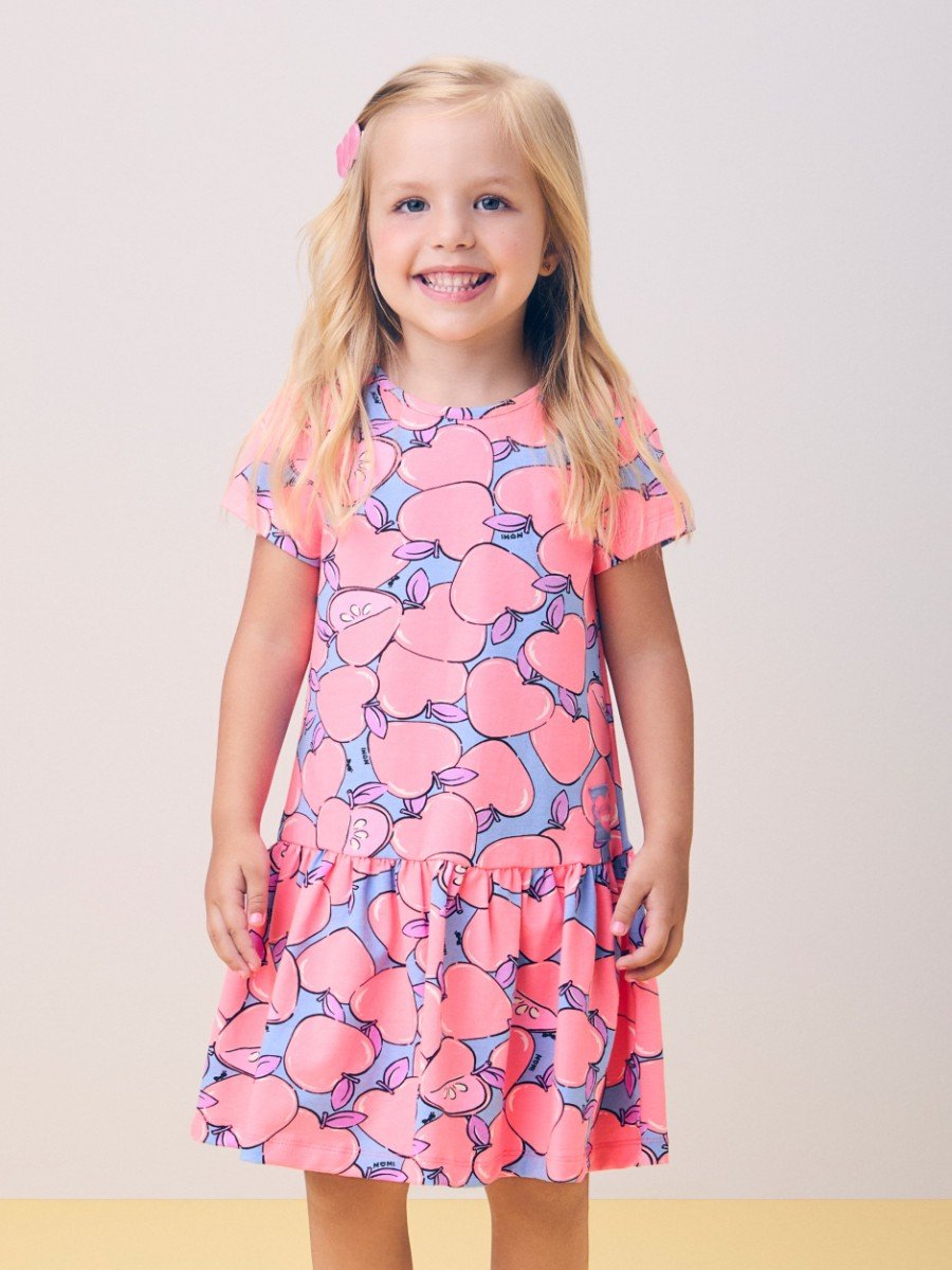Dress with Apple Print