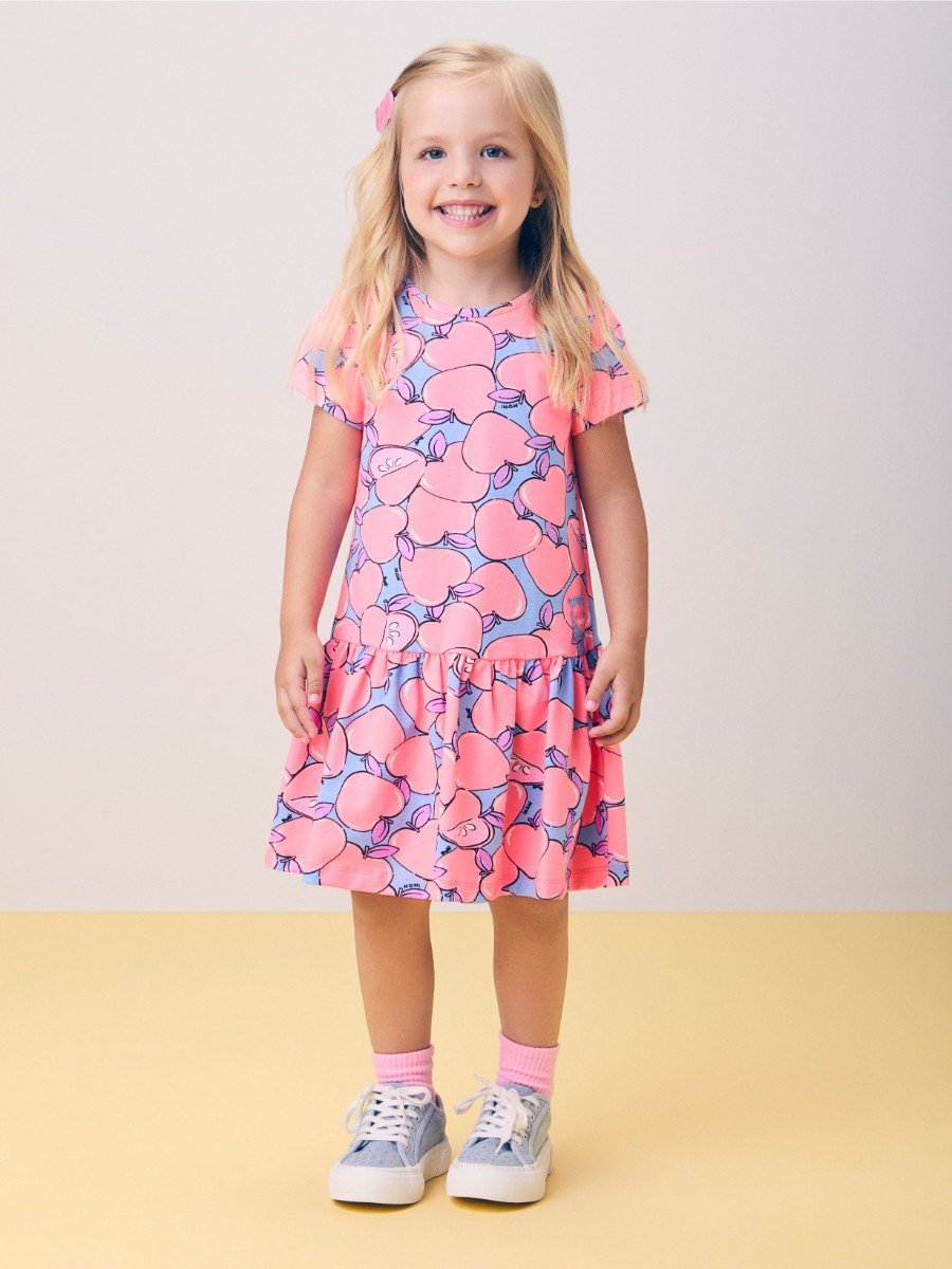 Dress with Apple Print