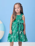 Laise Green Dress with Embroidery