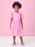 Floral Pink Tulle Dress